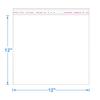 200 Pack 12" x 12" Thick Clear Resealable Cellophane Self Adhesive Seal Poly Bags Durable Plastic Cello Bag 1.6Mil Heavy Duty Packaging T-Shirts Prints Photos Gifts Self-Sealing OPP Bags view 2