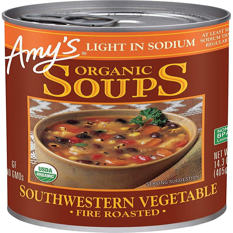 Amy's Soups, Low Sodium Southwestern Vegetable, 14.5 ounce (Pack of 12)