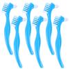 EXCEART 6pcs Retainer Brush False Teeth Cleaning Brush Denture Cleaner Brush Durable Double-Sided Design view 1