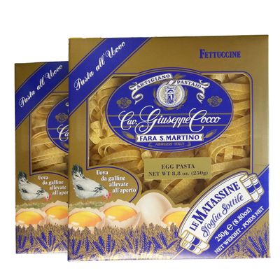 Cav. Giuseppe Cocco Egg Fettuccine 8.8 oz (250 gm) - 2-Pack