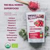 Organic Freeze-Dried Cranberry Powder  Pure, 100% Natural Wild Whole Fruit, Certified Organic from Nordic Forests  Non-GMO, No Added Sugar  6oz (35 Servings) view 2