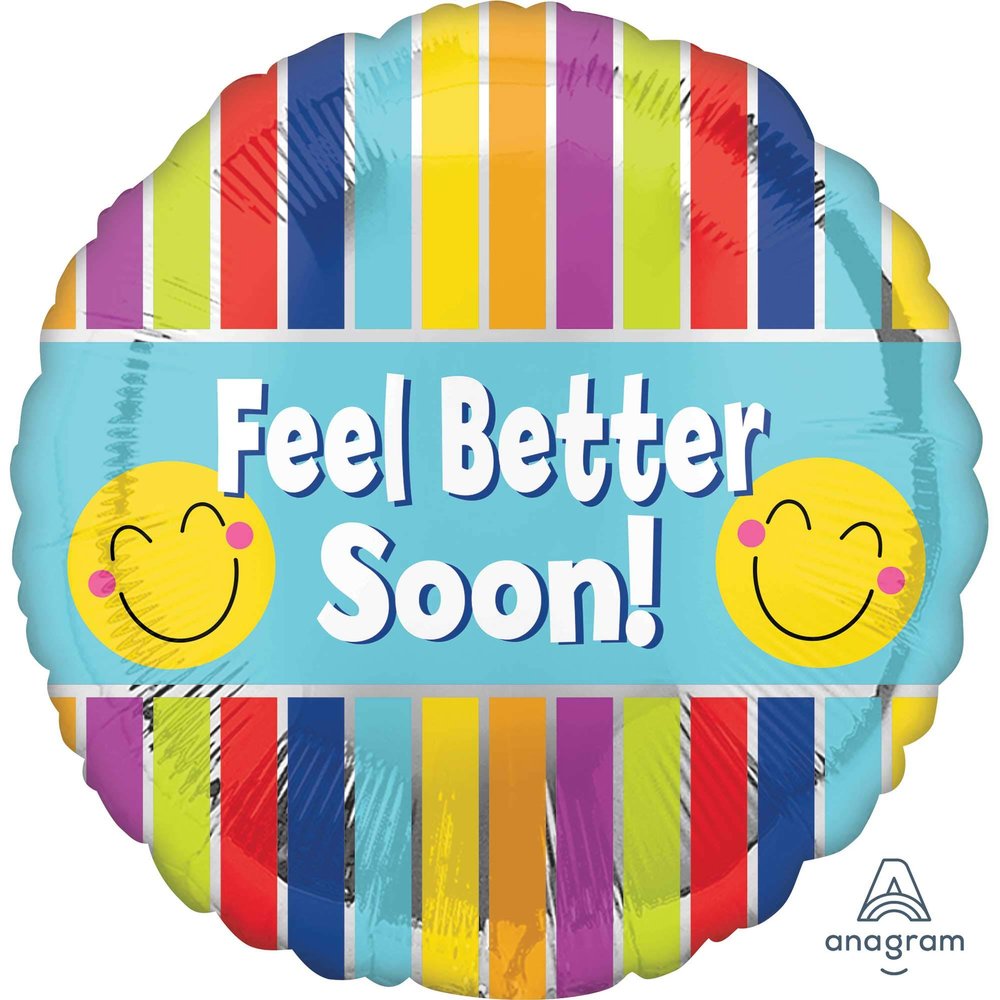 Anagram 18" Feel Better Soon Stripes HX