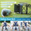 AOSSA Wheelchair Seat Belt, Safety Restraints for Elderly, Wheelchair Harness Adult Seatbelt Medical Hospital Straps Vest Soft Chest Lap Buddy Chairs Seniors Disable Patients Prevent Sliding view 4
