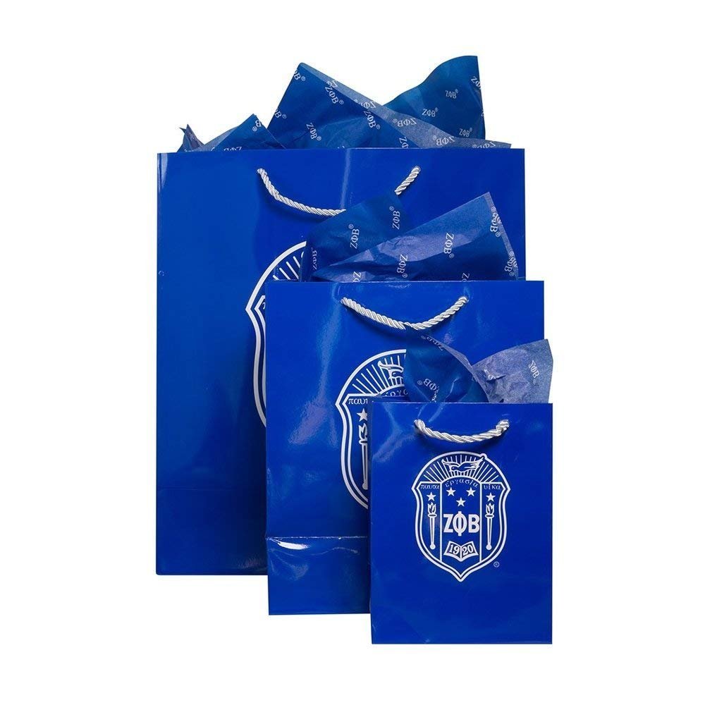 Greekgear Zeta Phi Beta Paper Gift Bag Set