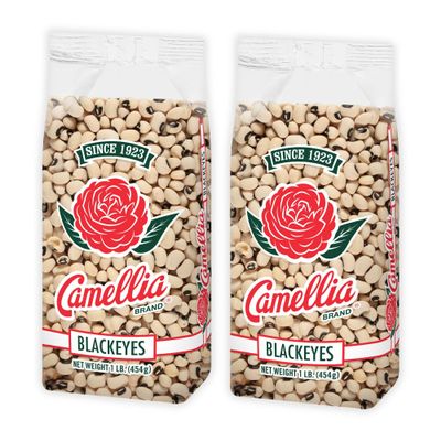 Camellia Brand Dried Blackeye Peas  Premium Non-GMO Southern Pea for Hoppin John, Soups, Stews, Salads, New Years Day, and Side Dishes  Gluten-Free, High Protein, Vegan & Vegetarian Friendly, 1 Pound (Pack of 2)