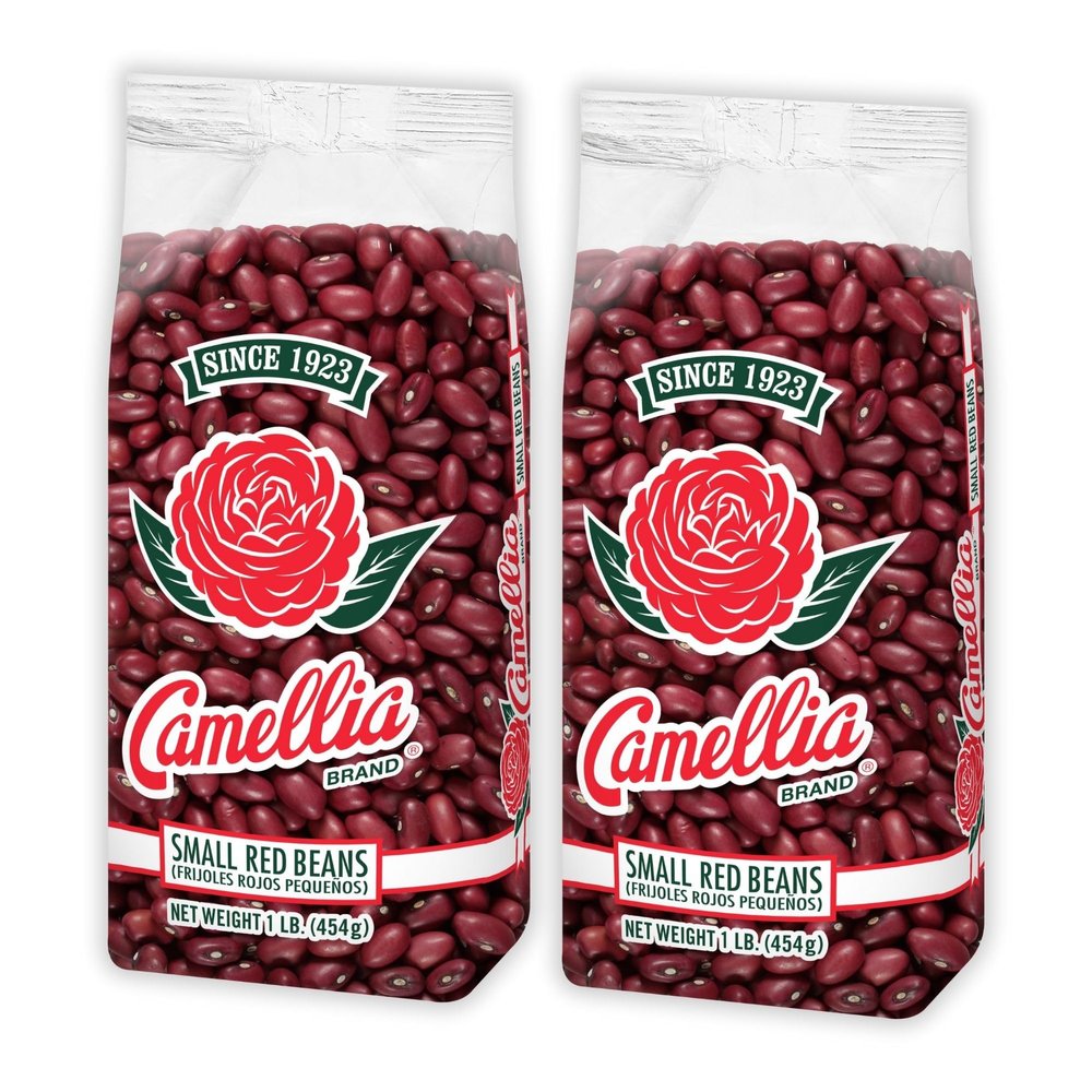 Camellia Brand Dried Small Red Beans Premium Dried Beans, Caribbean style Red Beans, Jamaican Rice and Peas, for Soups, Stews, and Vegetarian Meals Non-GMO, Gluten-Free, 1 Pound (Pack of 2)