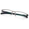 ACXZ Anti-Blue Half Frame Men Reading Glasses, Anti-Eye Strain and Anti-Glare Computer Glasses, TR90 Flexible Temples, Gray view 1
