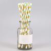 100 Pcs Disposable Straws, Biodegradable Paper Straws for Juices, Shakes, Smoothies, Party Supplies (Pineapple) view 3