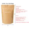 12oz Coffee Bags 100 Pieces - High Barrier Natural Kraft Paper Stand up Ziplock Pouches Bags with Valve & Zipper (100 Pcs, 12 Ounce/340 Gram/0.75 lb) view 2