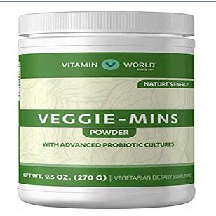 Vitamin World Veggie-Mins Powder Vegetarian Dietary Supplement 9.62 OZ.
