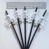 10pcs Halloween Straws Plastic Skull Skeleton Drinking Straws Juice Soda Cocktails Shakes Disposable Straws For Birthday Halloween Party Supplies (Black and Orange) view 3