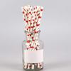 100 Pcs Disposable Straws, Biodegradable Paper Straws for Juices, Shakes, Smoothies, Party Supplies (Watermelon) view 3