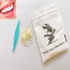 3/16 Amber Orthodontic Elastic Rubber Bands, 100 Pcs, Natural 6.5 OZ Heavy Dental Rubber Bands Dreadlocks Hair Braids Fix Tooth Gap, Free Elastic Placer view 1