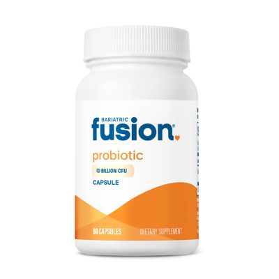 Bariatric Fusion Probiotic Capsule | Easy to Swallow Bariatric Vitamin | 10 Billion CFU | Bacillus Coagulans | Support Digestive & Immune Health | 60 Count