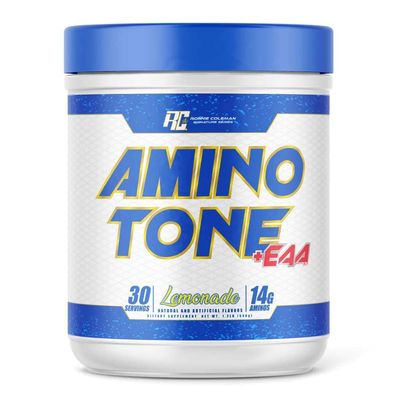 Ronnie Coleman Signature Series Amino-Tone EAAs Amino Acids Powder with BCAAs, Hydration Essential Amino Acids Post Workout Muscle Recovery, Lemonade, 30 Servings