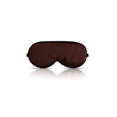 Adjustable Natural Silk Sleep Mask Blindfold, Breathable Sleep aid Eye Mask #Brown