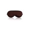 Adjustable Natural Silk Sleep Mask Blindfold, Breathable Sleep aid Eye Mask #Brown view 1
