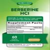 Nature's Truth Berberine HCl 500mg | 60 Capsules | from Barberry Extract | Vegan, Non-GMO, and Gluten Free Supplement view 2