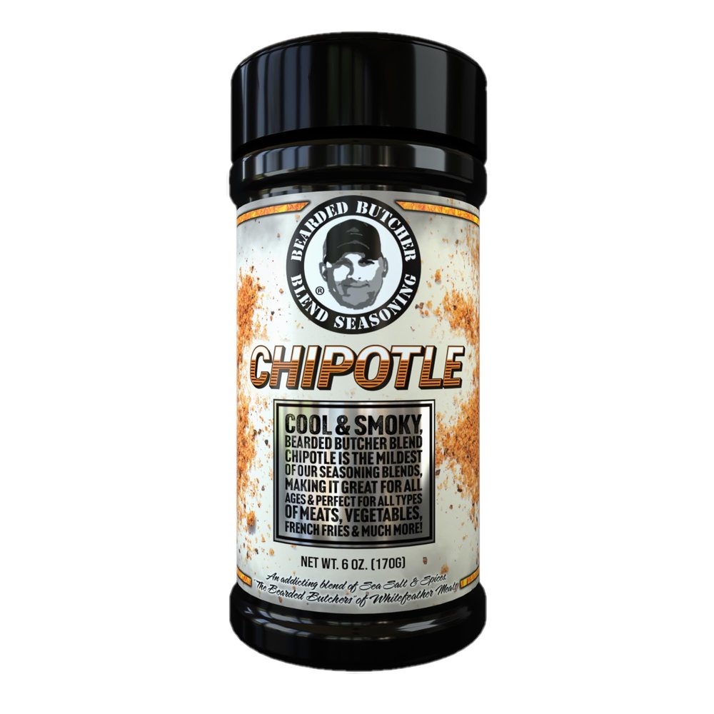 Bearded Butchers Chipotle Blend Seasoning, 6 oz  Cool & Smoky Chipotle Spice, Perfect for Chicken, Quesadillas, Tacos, and More! No Sugar, No MSG, Gluten-Free