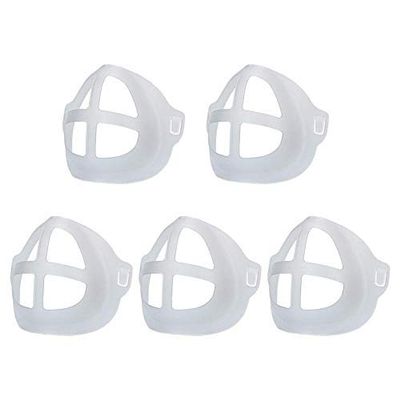SmarTopus 5 Pack Lipstick Protection Stand Bracket, 3D Bracket for Mas-k, Nose Protective Pad, Inner Support Bracket for Mouth and Nose Smoothly Breathing (AIR Ship 10 Days)