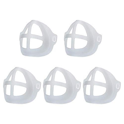 SmarTopus 5 Pack Lipstick Protection Stand Bracket, 3D Bracket for Mas-k, Nose Protective Pad, Inner Support Bracket for Mouth and Nose Smoothly Breathing (AIR Ship 10 Days)