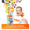 DR. MORITZ Kids Multivitamin Gummies 14 Essential Vitamins Daily Supplement for Ages 2+ Vitamin ACDE Vegetarian B6 B12 Zinc Biotin Gummy Multivitamins for Children- (60 Count) view 2