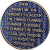 9 Year AA Medallion Reflex Antique and Blue Color Sobriety Chip IX view 3