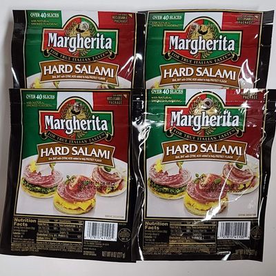 8 Oz Margherita Hard Salami Slices (4 Pack)
