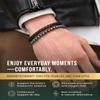 MagnetRX Hematite & Leather Magnetic Bracelet  Max Strength Natural Stones  Beaded Magnetic Hematite Bracelets (Small) view 2