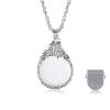 2.5X Magnifier Pendant Retro Magnifying Glass Necklace for Women Monocle for Eye Portable Pocket Magnifier Jewerly Long Chain Magnifying Monocle Lens for Reading Books Magazine Newspaper view 1