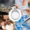 2.5X Magnifier Pendant Retro Magnifying Glass Necklace for Women Monocle for Eye Portable Pocket Magnifier Jewerly Long Chain Magnifying Monocle Lens for Reading Books Magazine Newspaper view 4