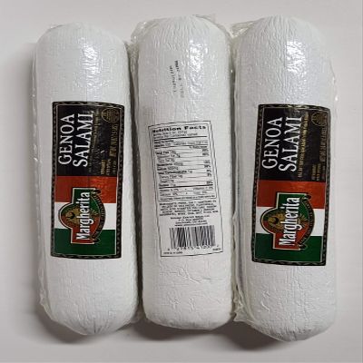 Margherita Premium Genoa Salami Chubs, Large 1 1/2 LB Chubs (3 Pack)