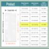 PABCK 1000Pcs 3.9x5.9 inch (Usable Size 3.5x5.7 inch) White Front Clear Open Top 2.8mil Plastic Vacuum Pouch Heat Sealable Bags for Food Storage Packets Mini Sample with Tear Notches view 3