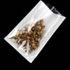 PABCK 1000Pcs 3.9x5.9 inch (Usable Size 3.5x5.7 inch) White Front Clear Open Top 2.8mil Plastic Vacuum Pouch Heat Sealable Bags for Food Storage Packets Mini Sample with Tear Notches view 4
