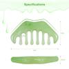 2pcs Massage Comb, Guasha Scraping Scalp Comb, Multi-Functional Handheld Head Massage Tool, Meridians Massager for Head Caring, Relaxation, Physical Therapy, Acupoint Treatment - Plastic Material view 3