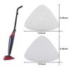 VCLENA 3 Pack Microfiber Steam Mop Replacement Refill Refills Triangle Mop Pads Fit for Steam Mop Cleaner,White Mop Replacement view 3