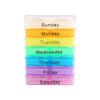 7 Days Weekly Organizer Daily Storage Box Tablet Container Sorter Case Organizer for Holding VitaminsFish Oils view 1