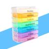 7 Days Weekly Organizer Daily Storage Box Tablet Container Sorter Case Organizer for Holding VitaminsFish Oils view 3