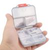 7 Grids Weekly Portable Medicine Storage Box Foldable Drug Case Tablet Organizer for Travel (Gray) view 4