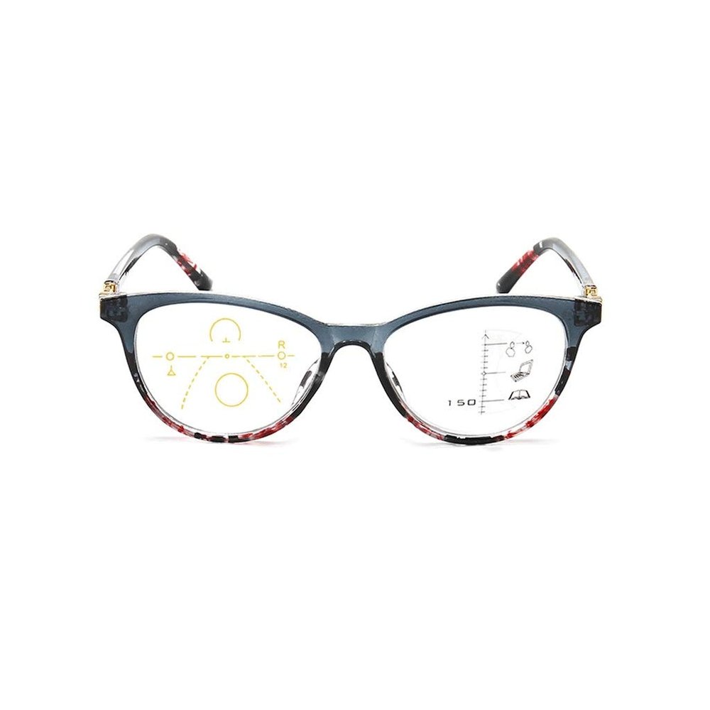Smart Zoom Reading Glasses, Anti Glare, Eyeglasses, AR Anti-Reflective Coating, Quality Readers (Color : Gray, Size : 2.5)