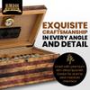 Humidor Supreme Old Glory Humidor with Weathered American Flag Design | Desktop Cigar Storage with Spanish Cedar Tray & Dividers | Cigar Box with Humidifier & Glass Hygrometer - Holds Up To 100 Cigars view 3