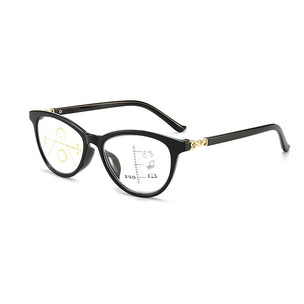 Smart Zoom Reading Glasses, Anti Glare, Eyeglasses, AR Anti-Reflective Coating, Quality Readers (Color : Black, Size : 2.0)
