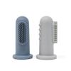 mushie Baby Finger Toothbrush (Tradewinds/Stone) 2-Pack view 1