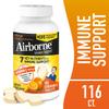 Airborne 1000mg Vitamin C + Zinc Immune Support Supplement Chewable Tablets, Citrus Flavor with Powerful Antioxidants Vitamins A C & E, 116 Chewable Tablets (2 Pack) view 2