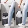 Plasticplace Custom Fit Trash Bags, Compatible with simplehuman Code E (100 Count) White Drawstring Garbage Liners 5.2 Gallon / 20 Liter, 18.5" x 20" view 2