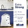Plasticplace Custom Fit Trash Bags, Compatible with simplehuman Code E (100 Count) White Drawstring Garbage Liners 5.2 Gallon / 20 Liter, 18.5" x 20" view 4
