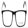 Vivid Designer Reading Eye Glasses 891 in Glossy Black/Crystal Clear 55 mm +2.00 view 2