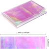 Outus Iridescent Cellophane Film Rainbow Cellophane Wrapping DIY Craft Decorations for Gift Baskets Fairy Butterfly Supply Party Festival celebrations (39 x 138 Inch,Pink) view 2