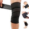 (2 Pack) 1 Pair Elastic Knee Brace Compression Bandage Straps Wraps Support for Legs Pain Relief Knee Pad Sleeve for Women Men Running Basketball Tennis Soccer Football view 2