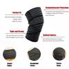 (2 Pack) 1 Pair Elastic Knee Brace Compression Bandage Straps Wraps Support for Legs Pain Relief Knee Pad Sleeve for Women Men Running Basketball Tennis Soccer Football view 3